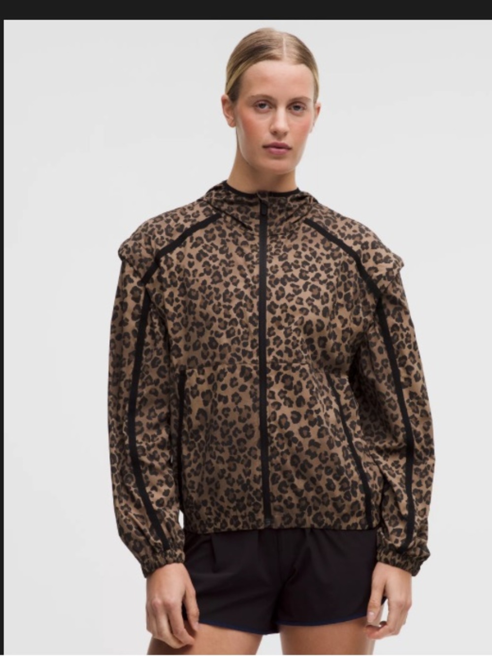 lululemon athletica True Leopard Multi/Black Transformable Windbreaker
